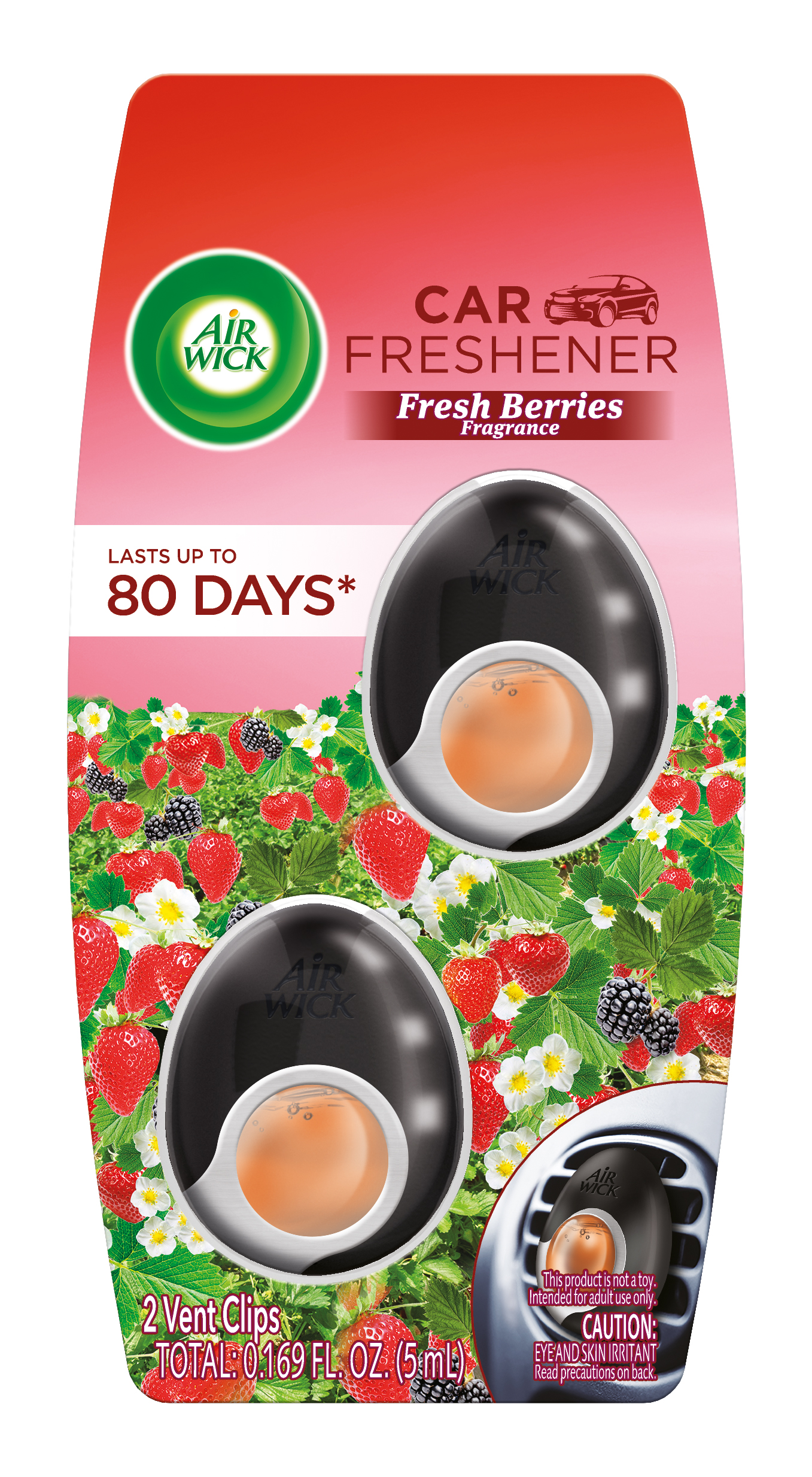 Air Wick Car Freshener Clip - Fresh Berries